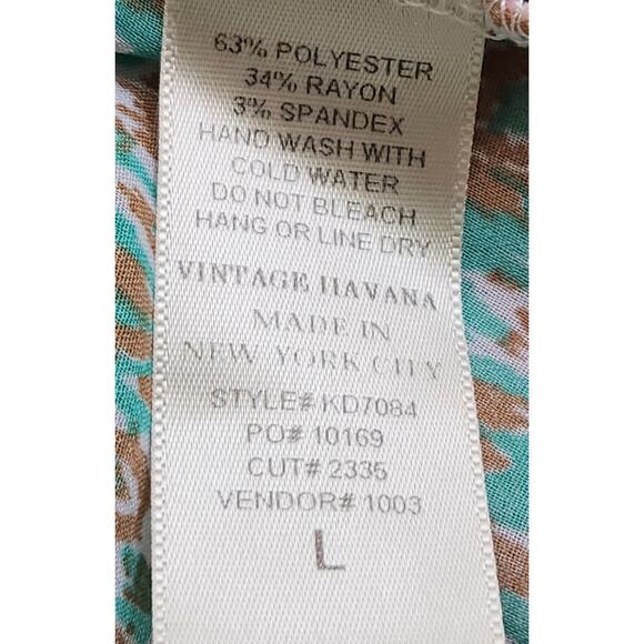 Vintage Havana Pink Popcorn Knit Long Sleeve Top Large Rayon Back Panel Soft - Picture 5 of 5